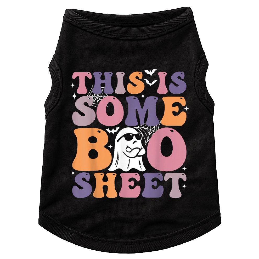 Funny Halloween Boo Ghost Costume This Is Some Boo Sheet Doggie Tank