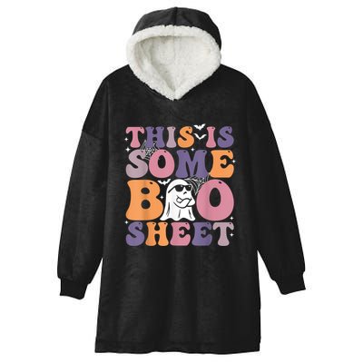 Funny Halloween Boo Ghost Costume This Is Some Boo Sheet Hooded Wearable Blanket