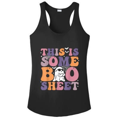Funny Halloween Boo Ghost Costume This Is Some Boo Sheet Ladies PosiCharge Competitor Racerback Tank