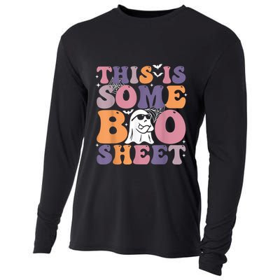 Funny Halloween Boo Ghost Costume This Is Some Boo Sheet Cooling Performance Long Sleeve Crew