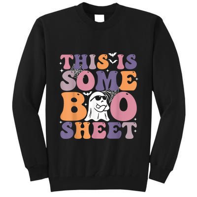 Funny Halloween Boo Ghost Costume This Is Some Boo Sheet Tall Sweatshirt