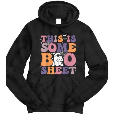 Funny Halloween Boo Ghost Costume This Is Some Boo Sheet Tie Dye Hoodie