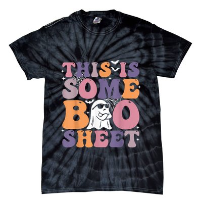 Funny Halloween Boo Ghost Costume This Is Some Boo Sheet Tie-Dye T-Shirt