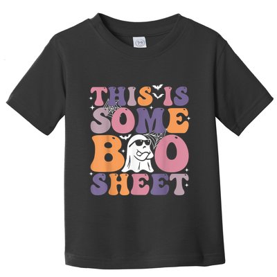 Funny Halloween Boo Ghost Costume This Is Some Boo Sheet Toddler T-Shirt