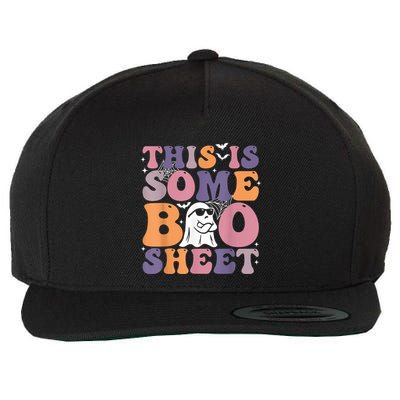 Funny Halloween Boo Ghost Costume This Is Some Boo Sheet Wool Snapback Cap