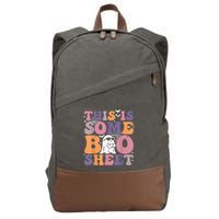 Funny Halloween Boo Ghost Costume This Is Some Boo Sheet Cotton Canvas Backpack