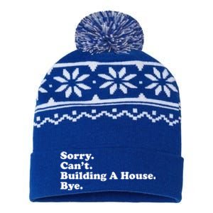 Funny Home Builder Carpenter Contractor Construction Gift Cool Gift USA-Made Snowflake Beanie