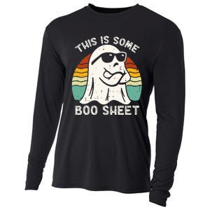 Funny Halloween Boo Ghost Costume This Is Some Boo Sheet Cooling Performance Long Sleeve Crew