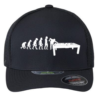 Funny Human Billiards Evolution 8 Ball Pool Cue Stick Player Meaningful Gift Flexfit Unipanel Trucker Cap