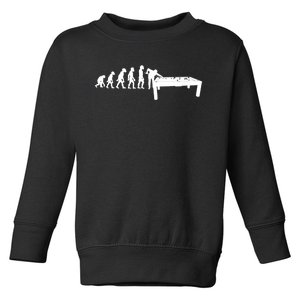 Funny Human Billiards Evolution 8 Ball Pool Cue Stick Player Meaningful Gift Toddler Sweatshirt