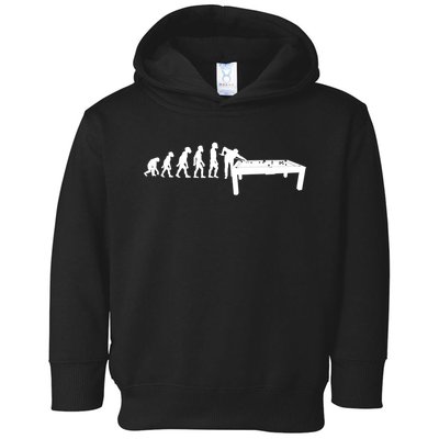 Funny Human Billiards Evolution 8 Ball Pool Cue Stick Player Meaningful Gift Toddler Hoodie