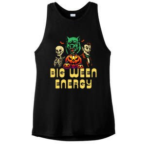 Funny Halloween Big Ween Energy Ladies PosiCharge Tri-Blend Wicking Tank