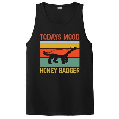 Funny Honey Badger Todays Mood Honey Badger PosiCharge Competitor Tank