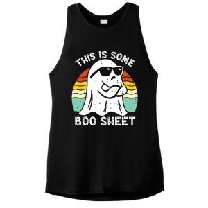 Funny Halloween Boo Ghost Costume This Is Some Boo Sheet Ladies PosiCharge Tri-Blend Wicking Tank