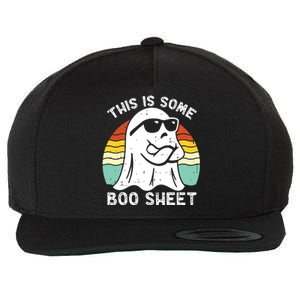 Funny Halloween Boo Ghost Costume This Is Some Boo Sheet Wool Snapback Cap