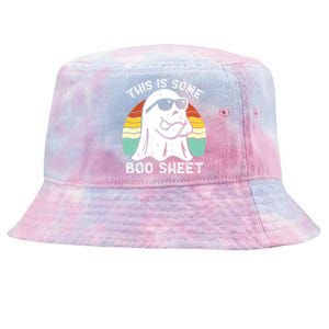 Funny Halloween Boo Ghost Costume This Is Some Boo Sheet Tie-Dyed Bucket Hat