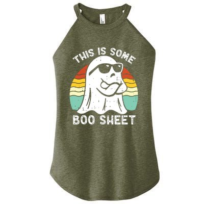 Funny Halloween Boo Ghost Costume This Is Some Boo Sheet Women's Perfect Tri Rocker Tank