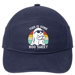 Funny Halloween Boo Ghost Costume This Is Some Boo Sheet 7-Panel Snapback Hat