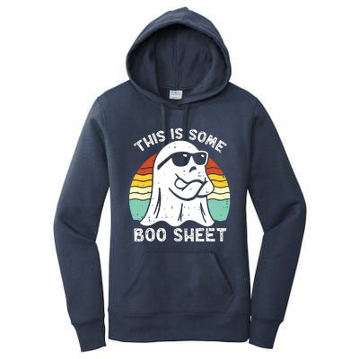 Funny Halloween Boo Ghost Costume This Is Some Boo Sheet Women's Pullover Hoodie