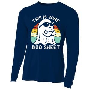 Funny Halloween Boo Ghost Costume This Is Some Boo Sheet Cooling Performance Long Sleeve Crew