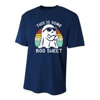 Funny Halloween Boo Ghost Costume This Is Some Boo Sheet Youth Performance Sprint T-Shirt