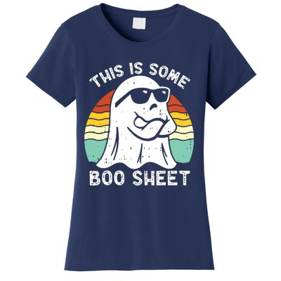 Funny Halloween Boo Ghost Costume This Is Some Boo Sheet Women's T-Shirt