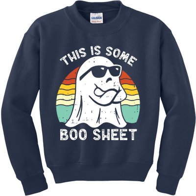 Funny Halloween Boo Ghost Costume This Is Some Boo Sheet Kids Sweatshirt