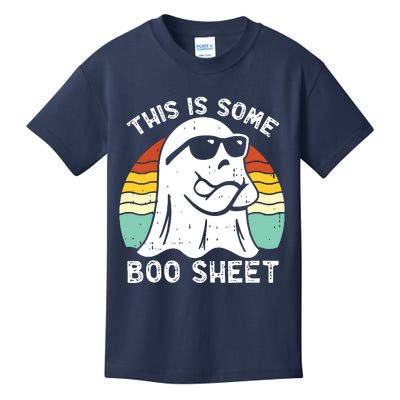 Funny Halloween Boo Ghost Costume This Is Some Boo Sheet Kids T-Shirt