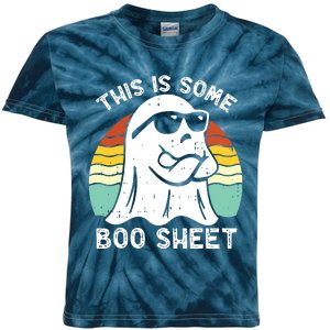 Funny Halloween Boo Ghost Costume This Is Some Boo Sheet Kids Tie-Dye T-Shirt