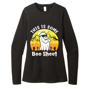 Funny Halloween Boo Ghost Costume This Is Some Boo Sheet Womens CVC Long Sleeve Shirt