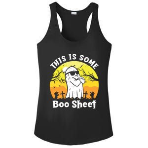 Funny Halloween Boo Ghost Costume This Is Some Boo Sheet Ladies PosiCharge Competitor Racerback Tank