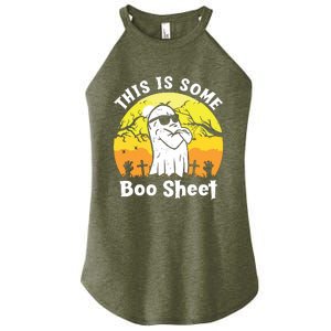 Funny Halloween Boo Ghost Costume This Is Some Boo Sheet Women's Perfect Tri Rocker Tank