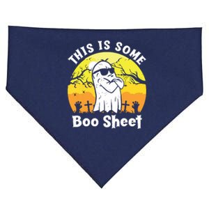 Funny Halloween Boo Ghost Costume This Is Some Boo Sheet USA-Made Doggie Bandana