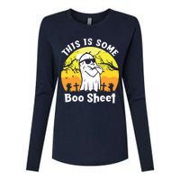 Funny Halloween Boo Ghost Costume This Is Some Boo Sheet Womens Cotton Relaxed Long Sleeve T-Shirt