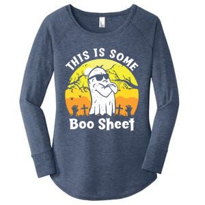 Funny Halloween Boo Ghost Costume This Is Some Boo Sheet Women's Perfect Tri Tunic Long Sleeve Shirt