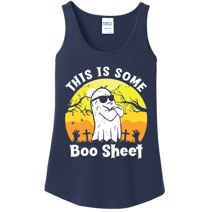 Funny Halloween Boo Ghost Costume This Is Some Boo Sheet Ladies Essential Tank