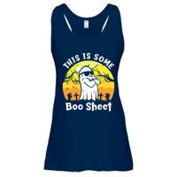 Funny Halloween Boo Ghost Costume This Is Some Boo Sheet Ladies Essential Flowy Tank