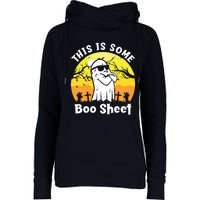 Funny Halloween Boo Ghost Costume This Is Some Boo Sheet Womens Funnel Neck Pullover Hood