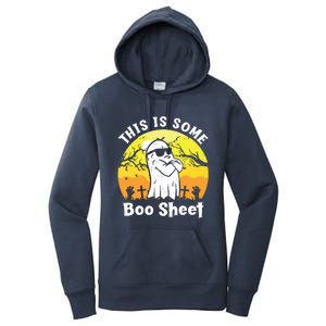 Funny Halloween Boo Ghost Costume This Is Some Boo Sheet Women's Pullover Hoodie