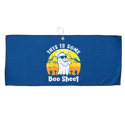 Funny Halloween Boo Ghost Costume This Is Some Boo Sheet Large Microfiber Waffle Golf Towel