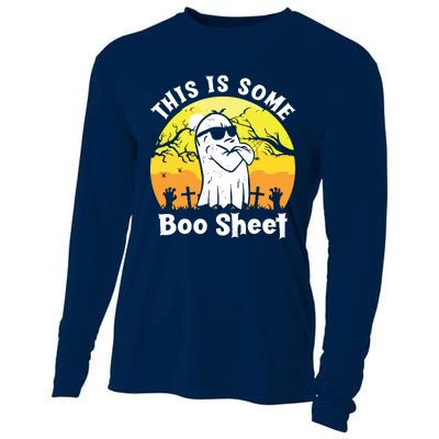 Funny Halloween Boo Ghost Costume This Is Some Boo Sheet Cooling Performance Long Sleeve Crew