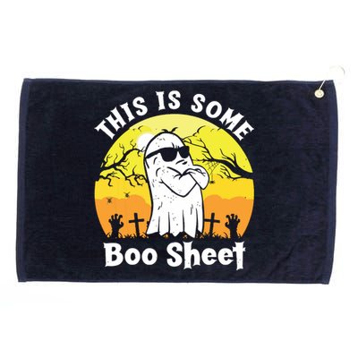 Funny Halloween Boo Ghost Costume This Is Some Boo Sheet Grommeted Golf Towel