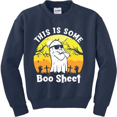 Funny Halloween Boo Ghost Costume This Is Some Boo Sheet Kids Sweatshirt