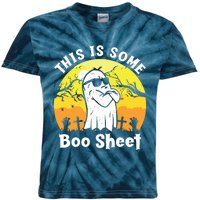 Funny Halloween Boo Ghost Costume This Is Some Boo Sheet Kids Tie-Dye T-Shirt