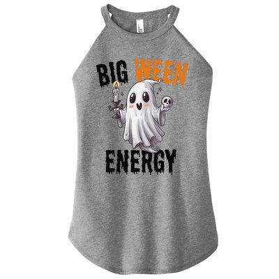 Funny Halloween Big Ween Energy Scary Ghost Women's Perfect Tri Rocker Tank