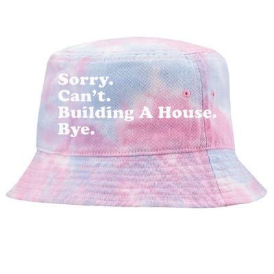 Funny Home Builder Carpenter Contractor Construction Gift Tie-Dyed Bucket Hat