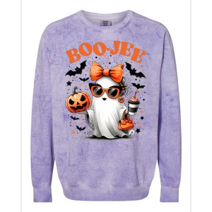 Funny Halloween Boojee Cute Ghost Colorblast Crewneck Sweatshirt