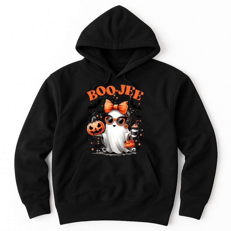 Funny Halloween Boojee Cute Ghost Hoodie