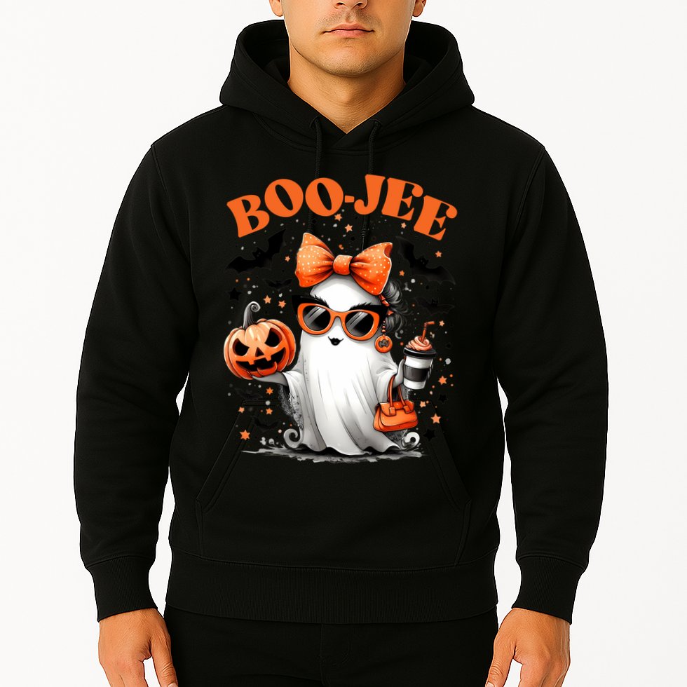 Funny Halloween Boojee Cute Ghost Hoodie