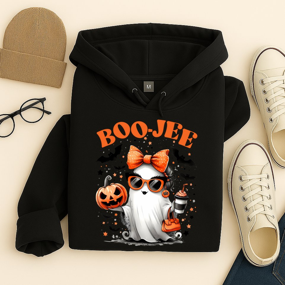 Funny Halloween Boojee Cute Ghost Hoodie